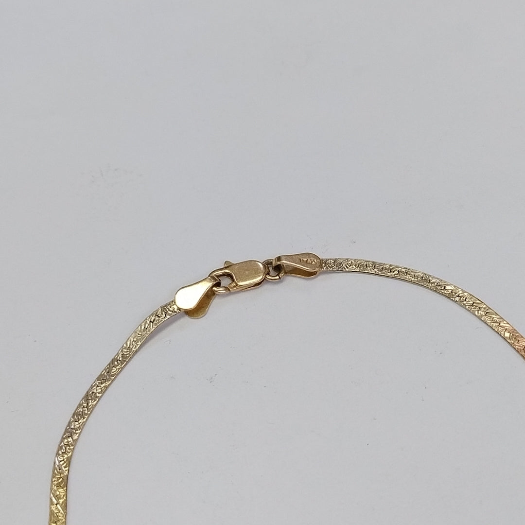 PULSERA ORO COMBINADO 14 K 2,70 GRMS (SEMINUEVO)
