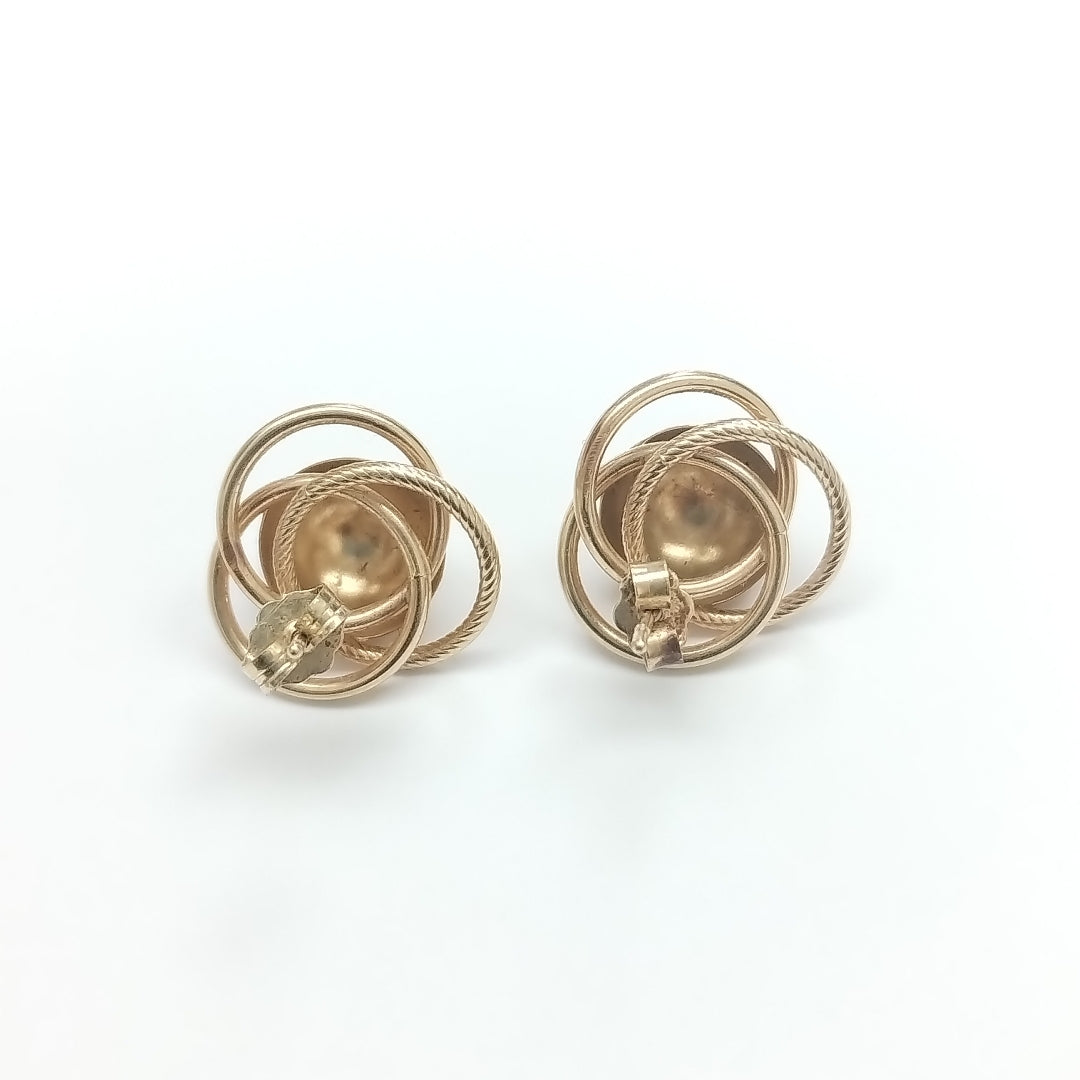 ARETES PAR ORO 14 K 2,20 GRMS (SEMINUEVO)