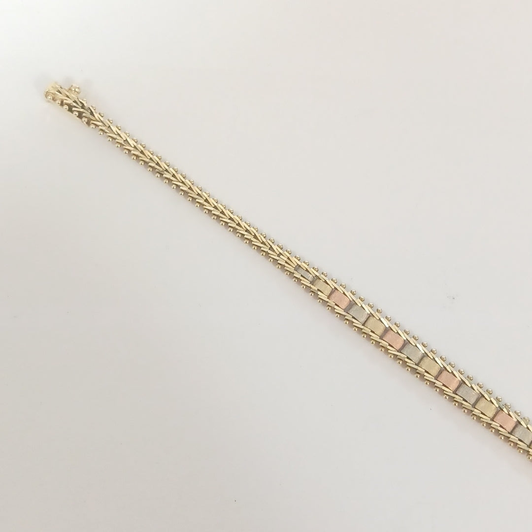 PULSERA ORO, ORO COMBINADO 14 K 7.2 GRMS (SEMINUEVO)