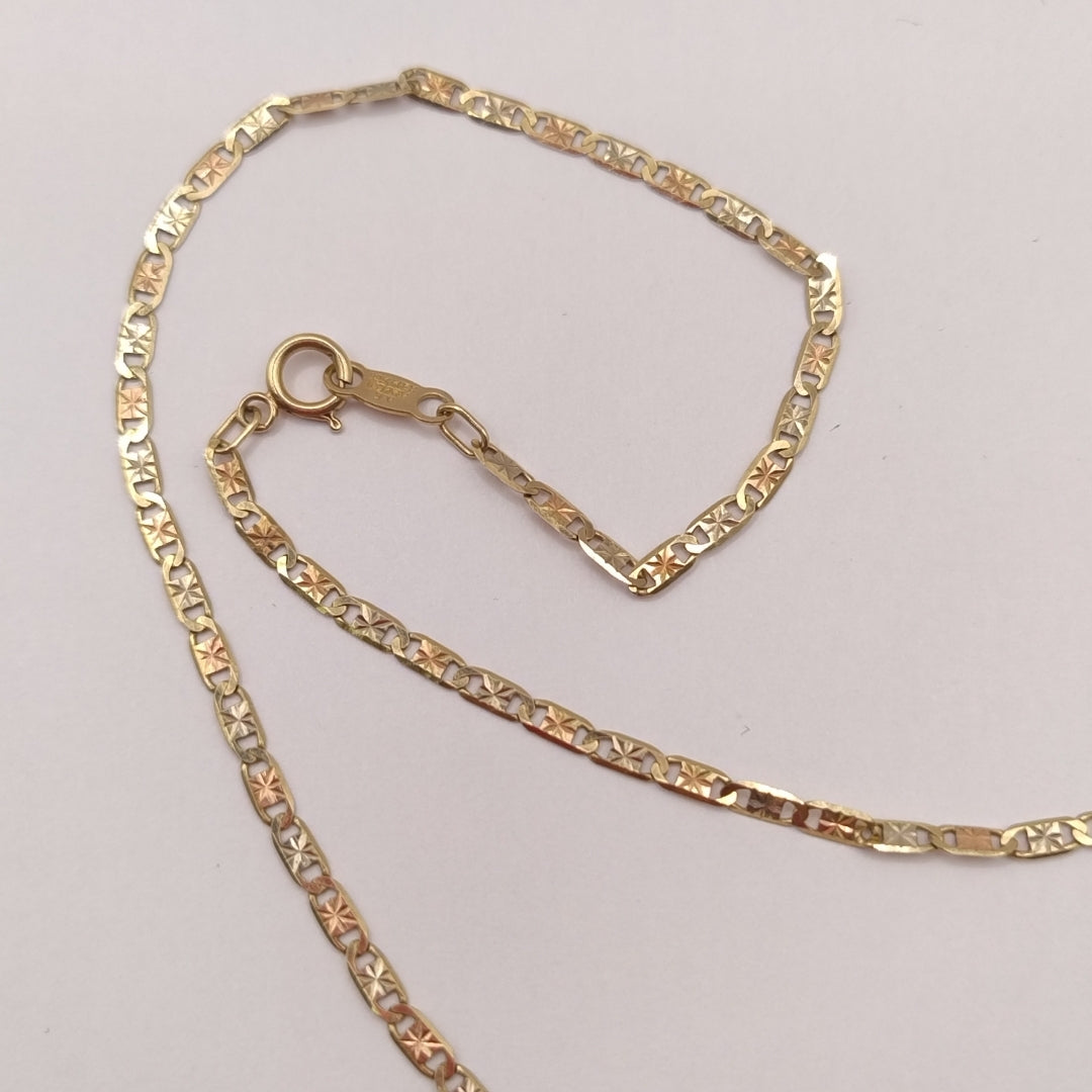CADENA ORO COMBINADO 10 K 2.6 GRMS (SEMINUEVO)