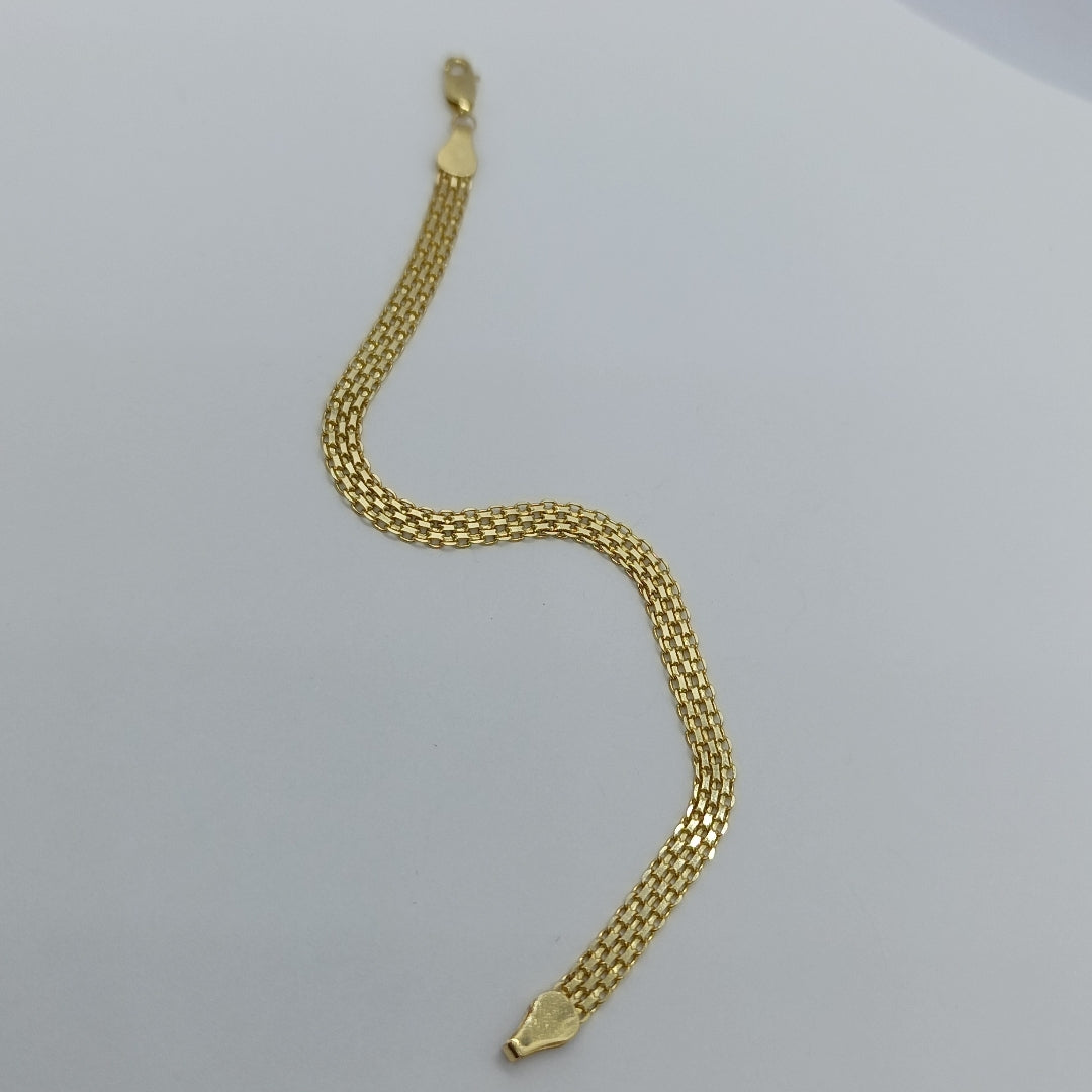 PULSERA ESPECIAL 14K 18 CM 4.6 GR (NUEVO)