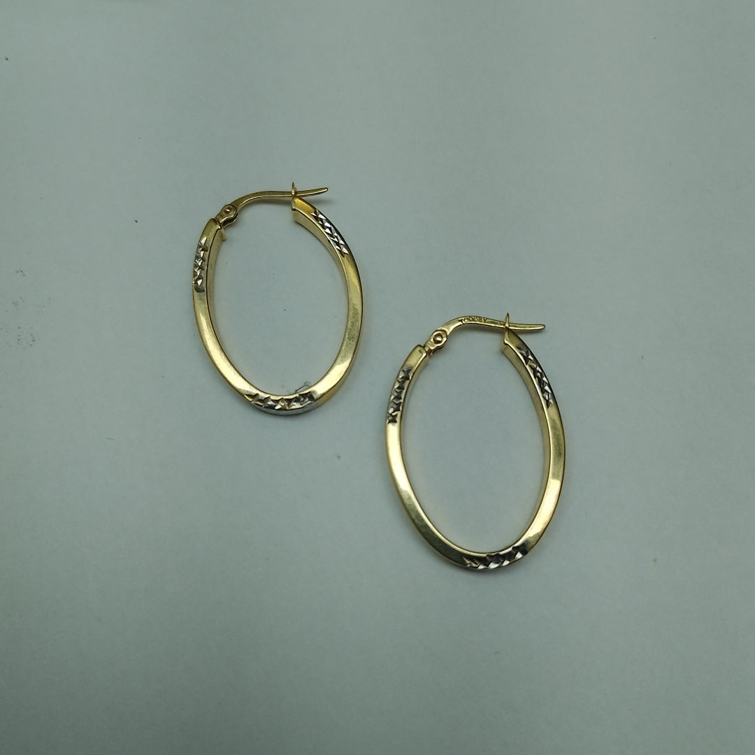 ARRACADAS PAR ORO, RODIADO 14 K 2.6 GRMS (SEMINUEVO)