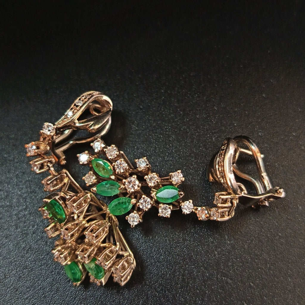 ARETES PAR ORO BLANCO 14 K 11,50 GRMS (SEMINUEVO)