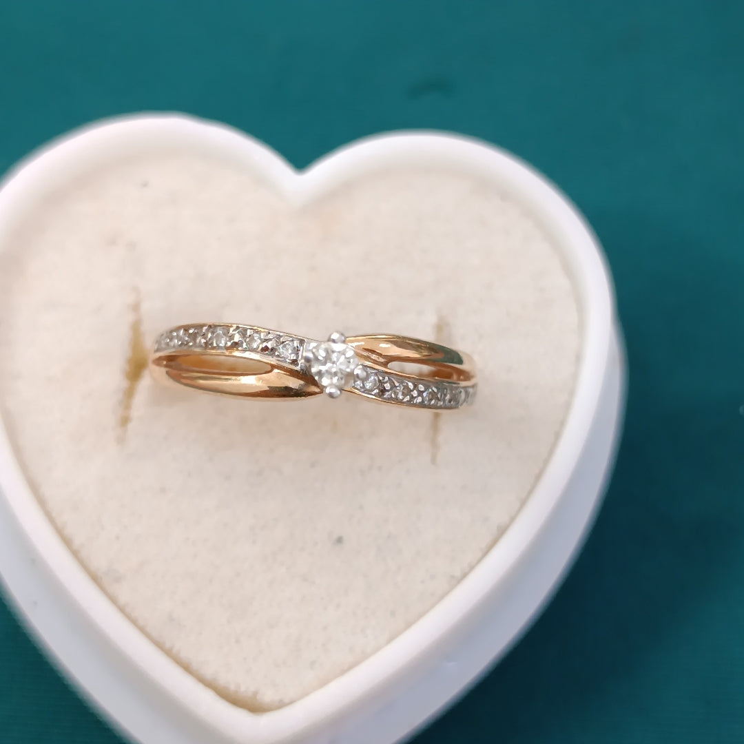 SOLITARIO ORO 14 K 2.5 GRMS (SEMINUEVO)