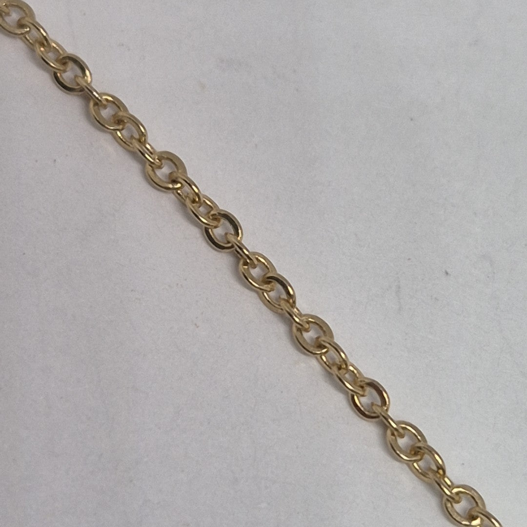 PULSERA ESPECIAL CON DIJES DELFINES 10K 18 CM 1.9 GR (NUEVO)