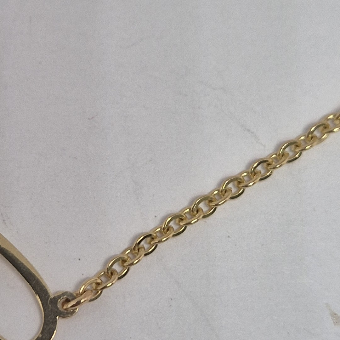 PULSERA ESPECIAL CON CORAZONES CONBINADOS 14K 18 CM 1.6 GR (NUEVO)
