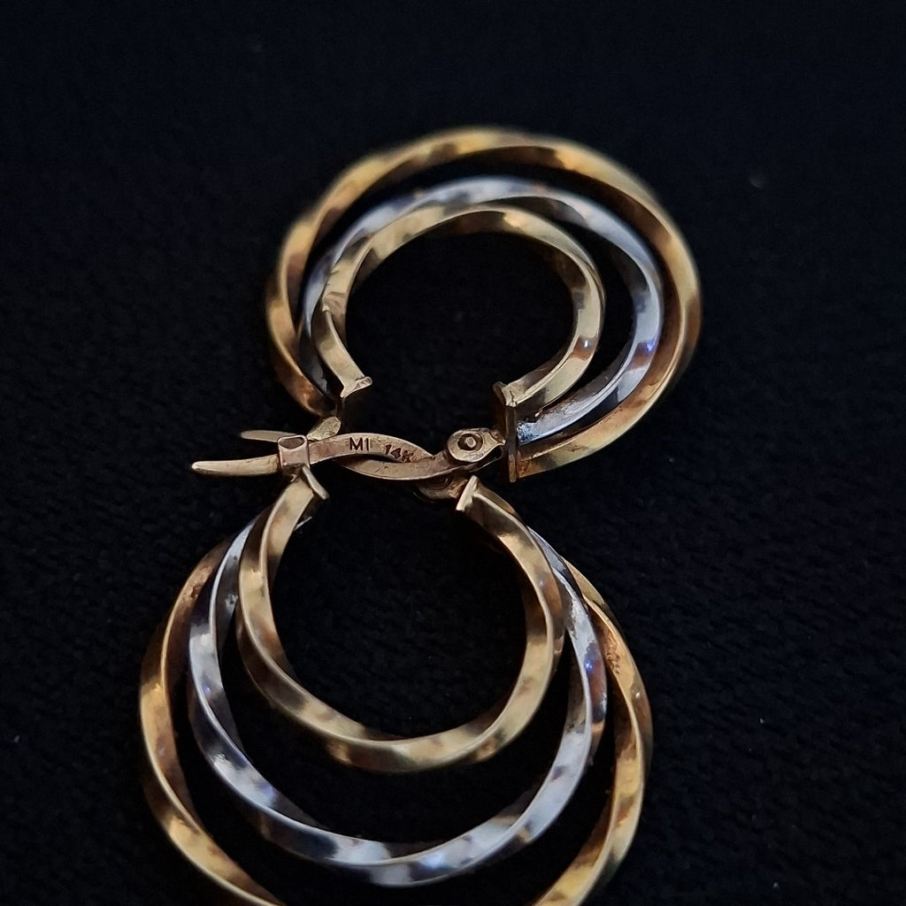 ARETES PAR ORO 14 K 2.7 GRMS (SEMINUEVO)