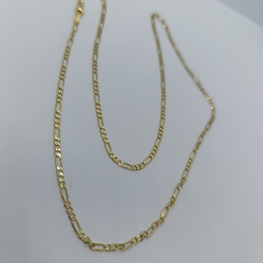 CADENA TEJIDO 3X1 14K 55 CM 5.2 GR (NUEVO)