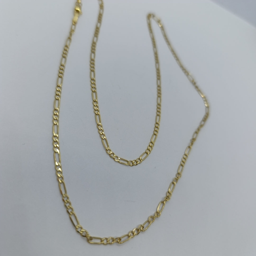 CADENA TEJIDO 3X1 14K 55 CM 5.2 GR (NUEVO)