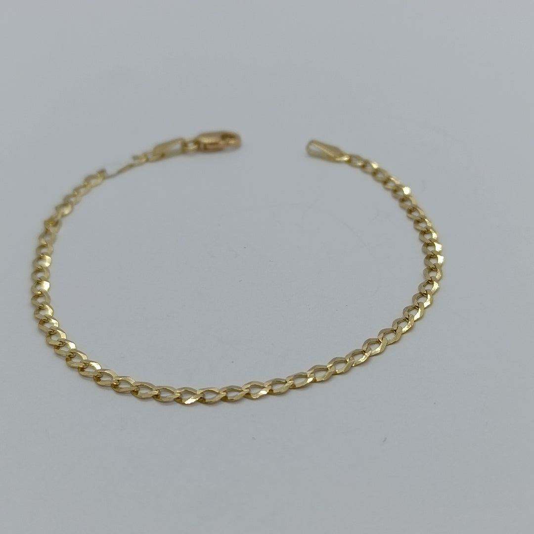 PULSERA BARBADA 14K 18 CM 1.9 GR (NUEVO)