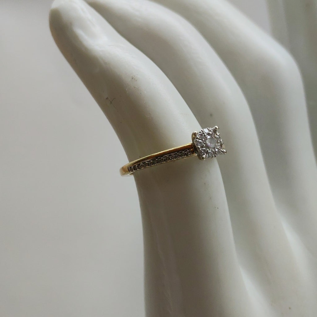 SOLITARIO ORO 14 K 2 GRMS (SEMINUEVO)