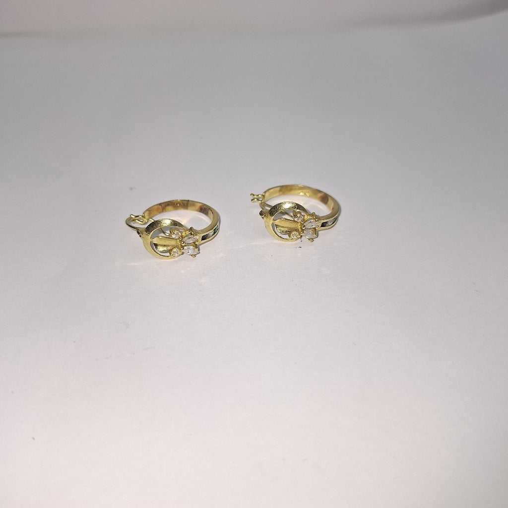 ARRACADAS PAR ORO 10 K 3.3 GRMS (SEMINUEVO)