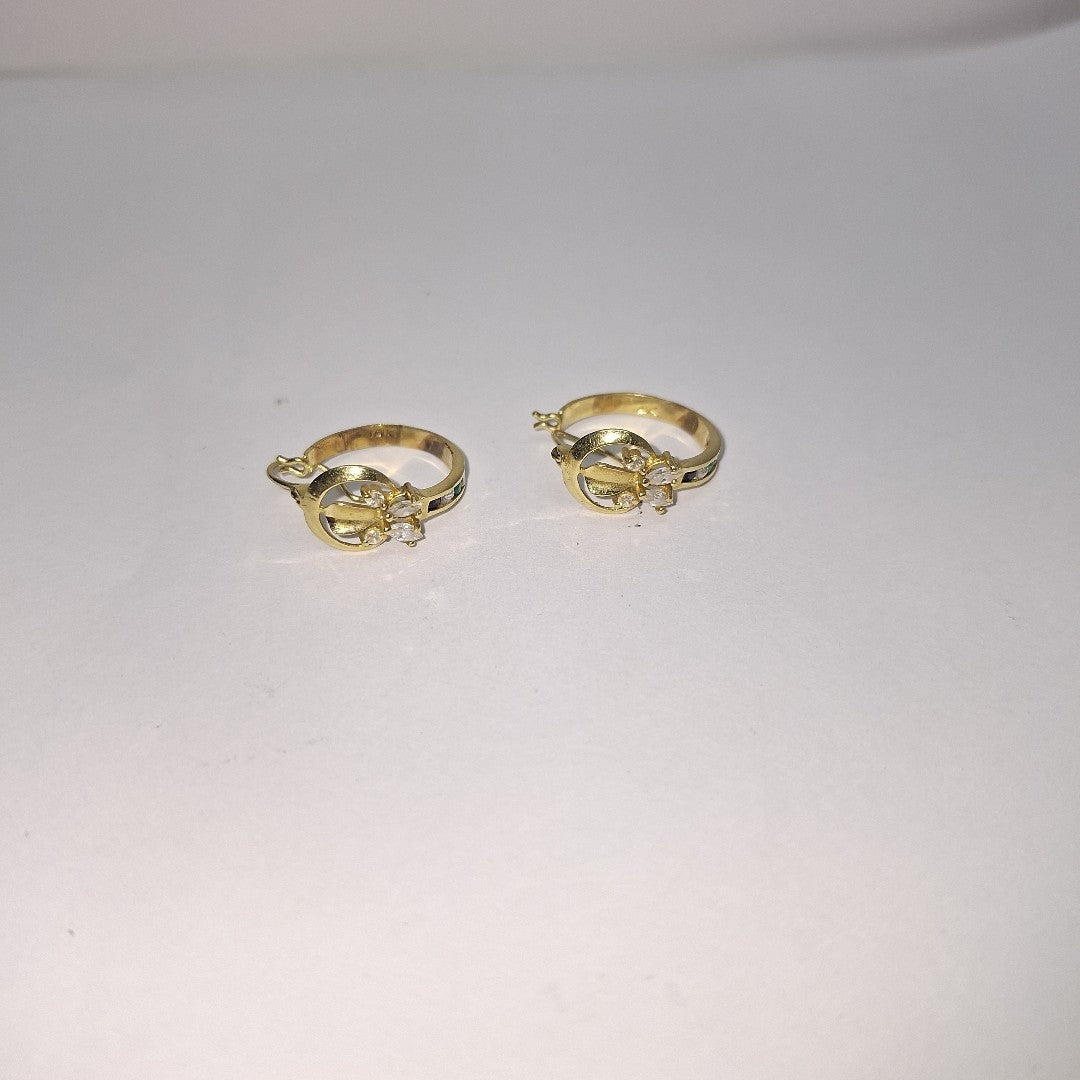 ARRACADAS PAR ORO 10 K 3.3 GRMS (SEMINUEVO)