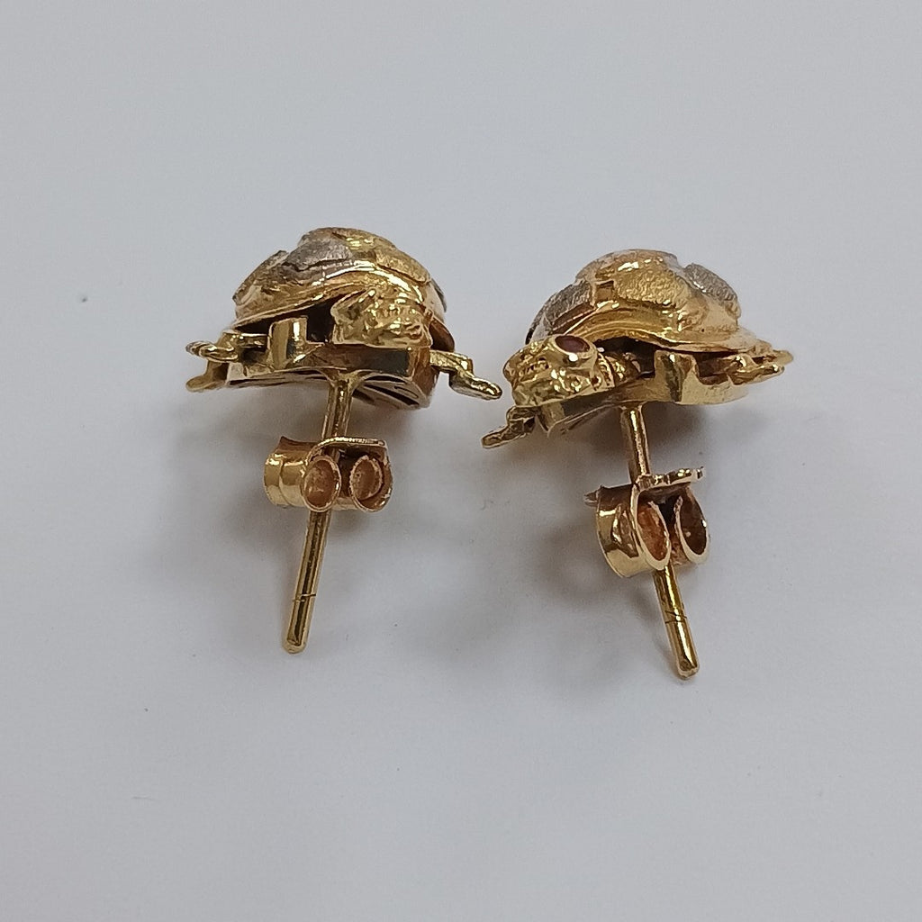 BROQUELES PAR ORO COMBINADO 14 K 4,70 GRMS (SEMINUEVO)