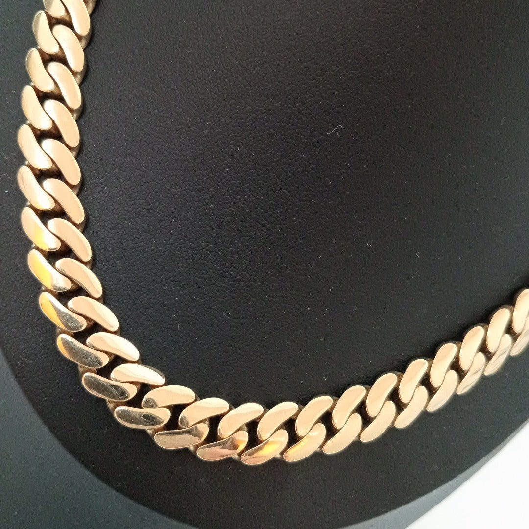 CADENAS BARBADA AMARILLA ORO 14K 53.5 (NUEVO)