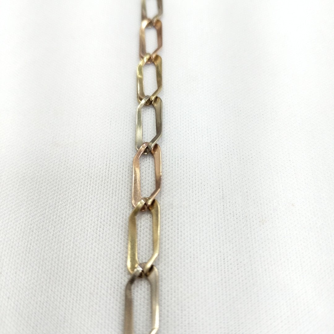 PULSERA ORO COMBINADO 10 K 6,20 GRMS (SEMINUEVO)