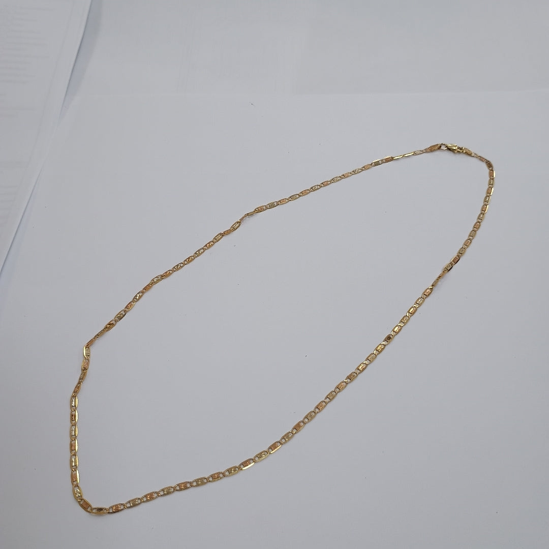 CADENA ORO COMBINADO 10 K 3,70 GRMS (SEMINUEVO)