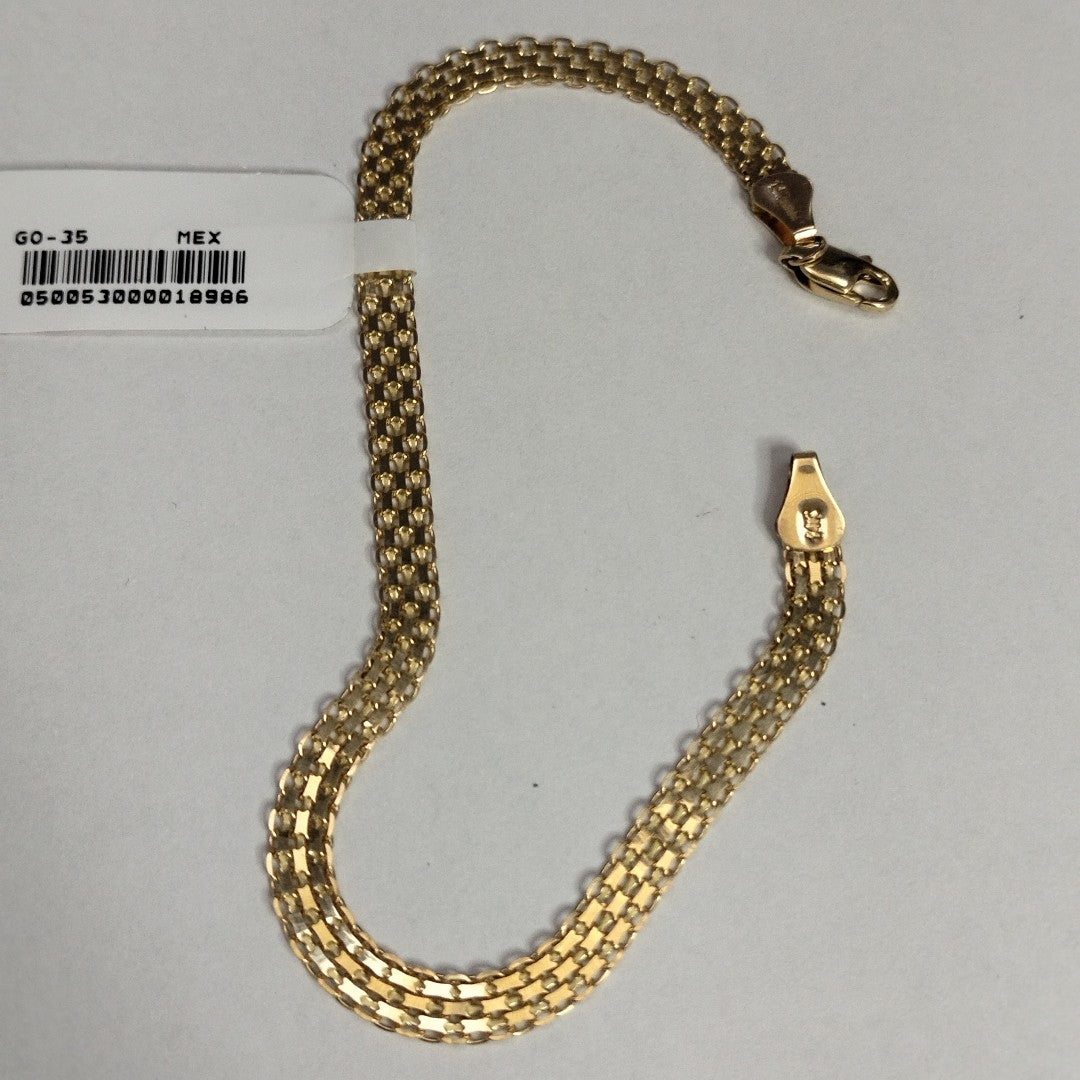 PULSERA ESPECIAL 14K 21 CM 5 GR (NUEVO)