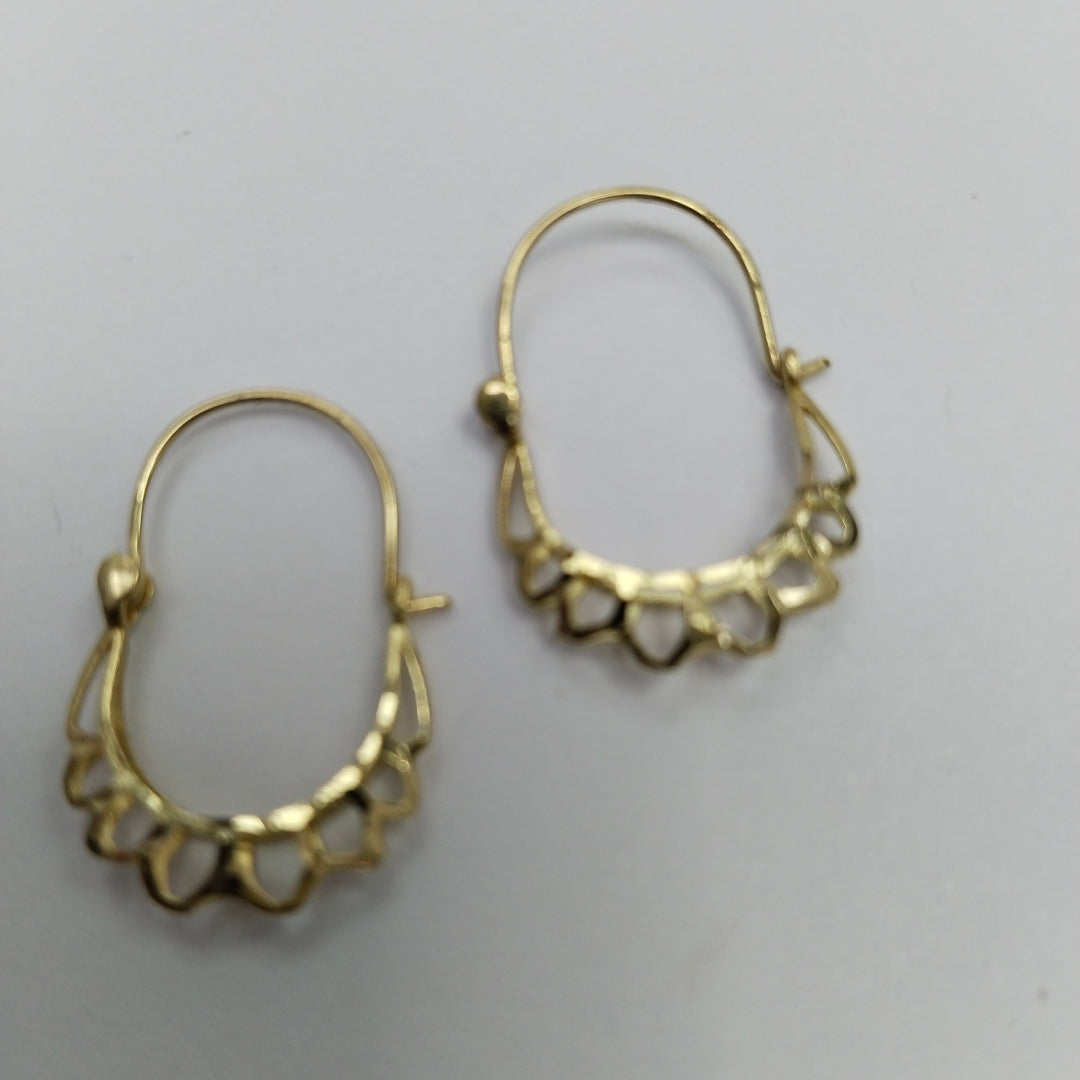 ARRACADAS PAR ORO 10 K 0.8 GRMS (SEMINUEVO)