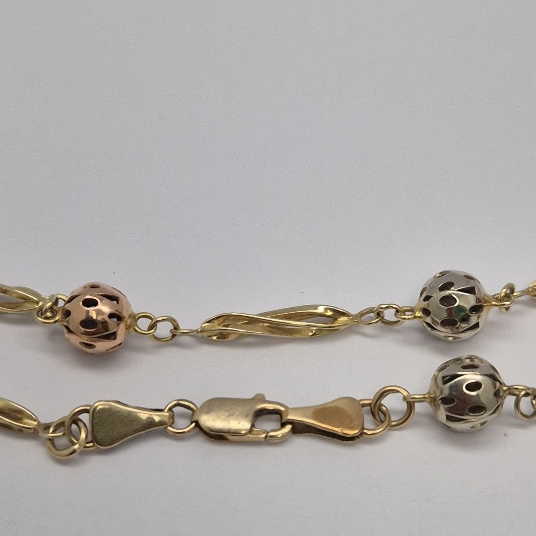 PULSERA ORO,RODIADO 14 K 5,70 GRMS (SEMINUEVO)