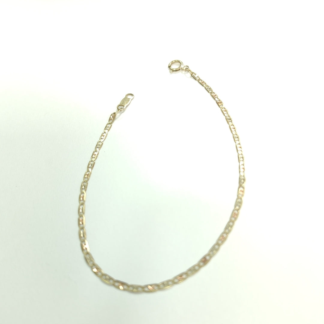 PULSERA ORO COMBINADO 10 K 0.9 GRMS (SEMINUEVO)