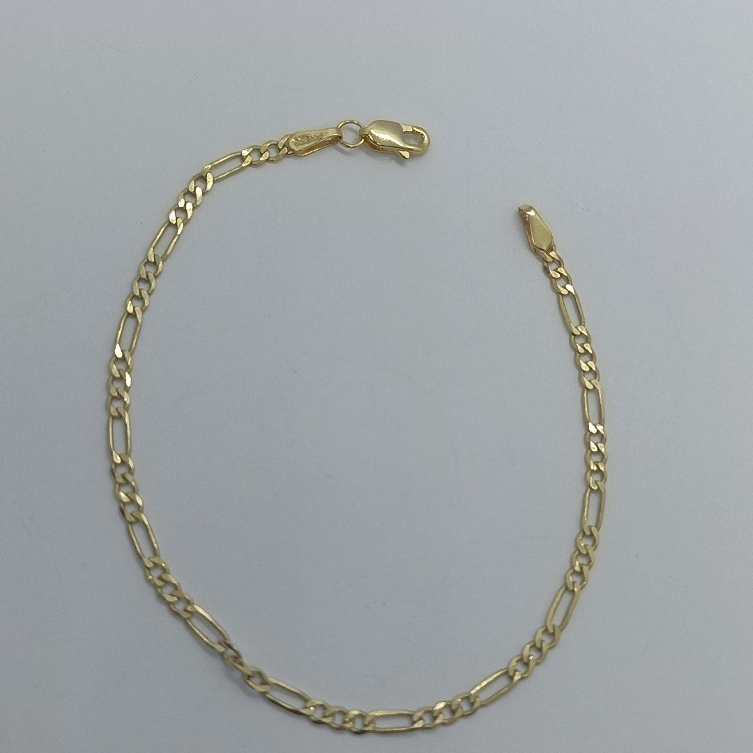 PULSERA TEJIDO 3X1 14K 18 CM 2 GR (NUEVO)