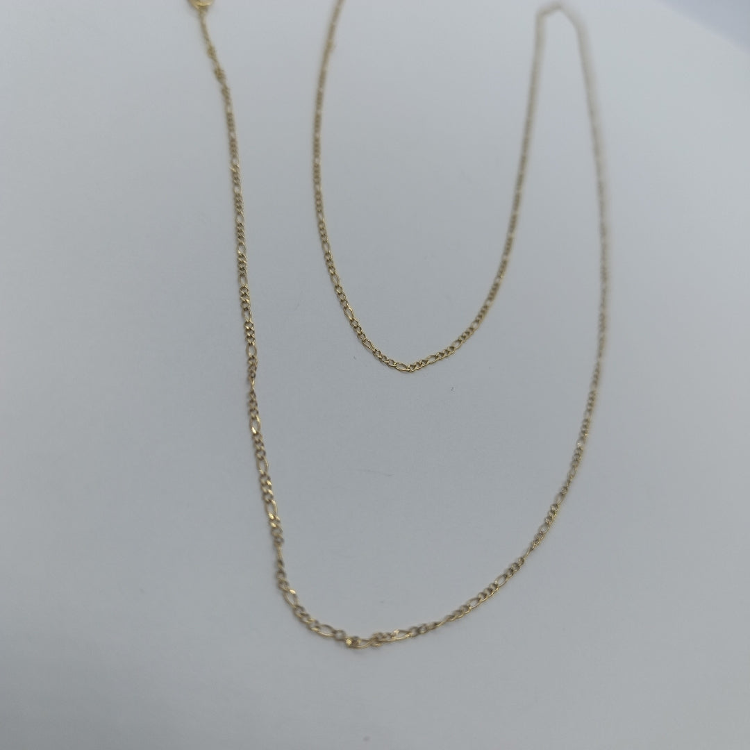 CADENA 3 X 1 1.7GR 60 CM 14K (NUEVO)