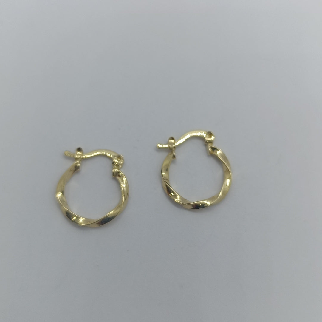 ARETES ARRACADAS TORZAL 14K 1.2 GR (NUEVO)