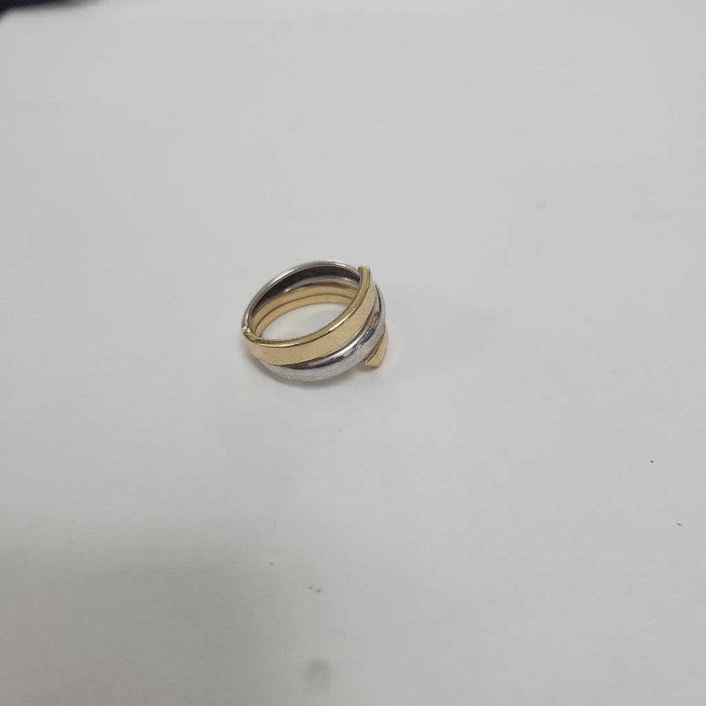 ANILLO ORO COMBINADO 14 K 2,80 GRMS (SEMINUEVO)