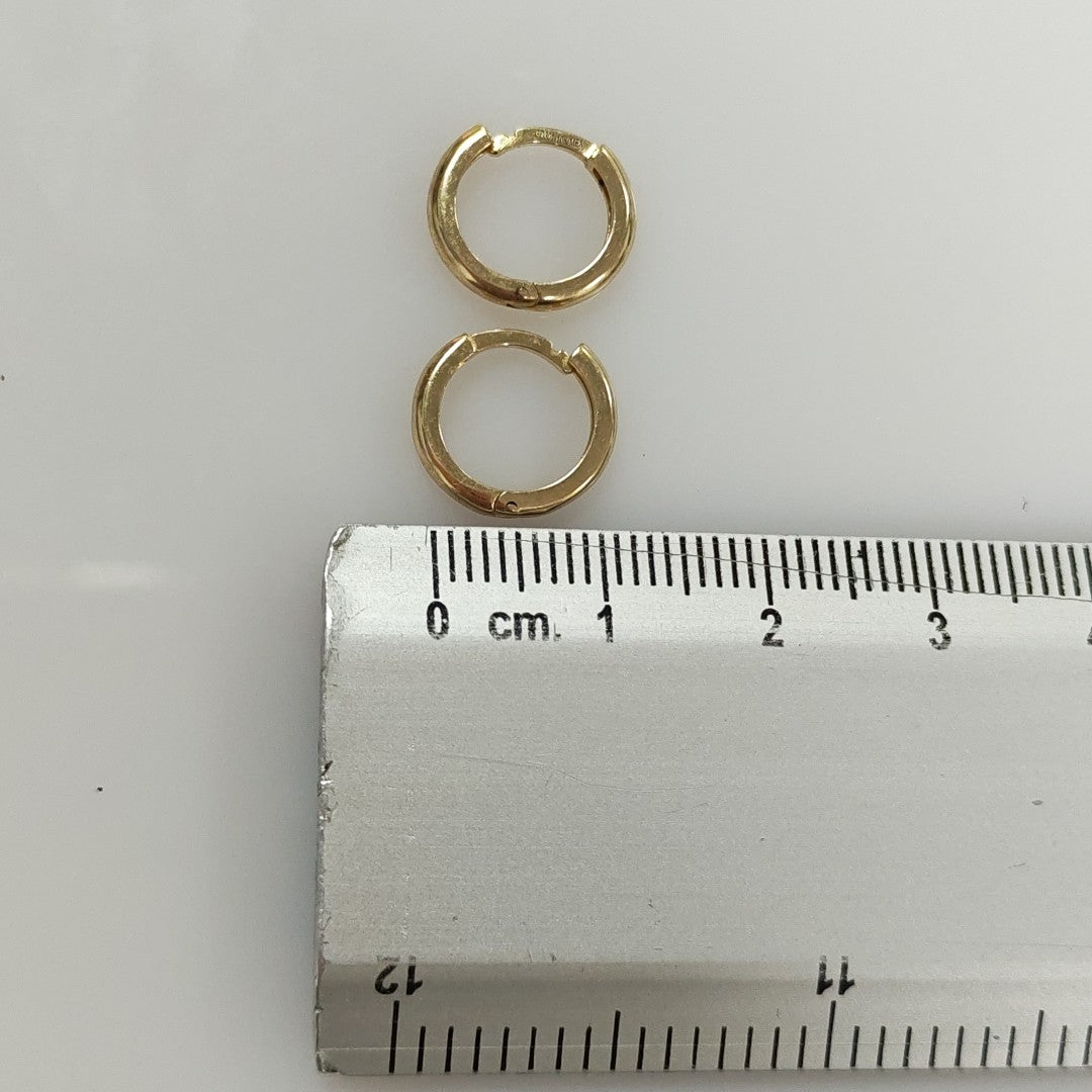 ARETES ARRACADAS LISAS 10K 1.2 GR (NUEVO)