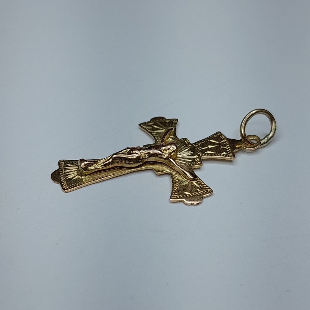 CRUCIFIJO ORO 10 K 1.9 GRMS (SEMINUEVO)