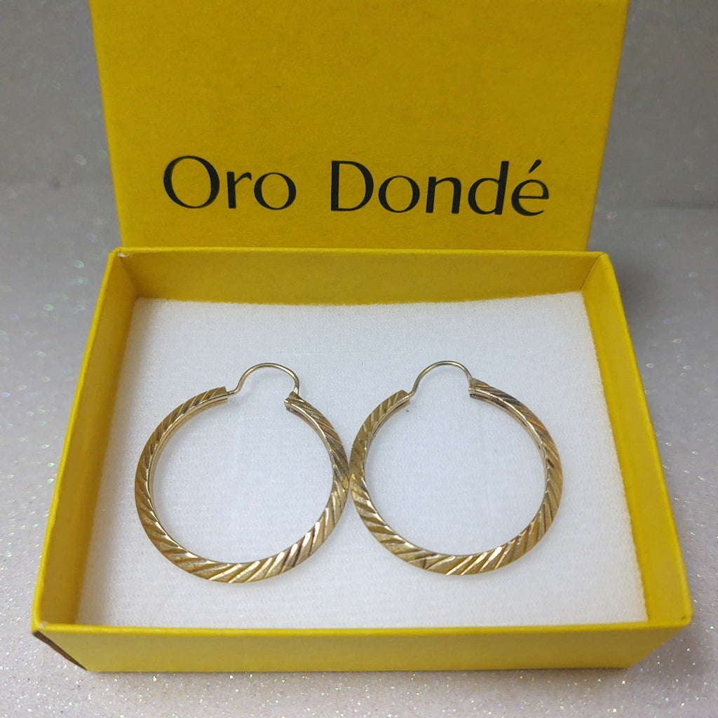 ARRACADAS PAR ORO 14 K 3.6 GRMS (SEMINUEVO)