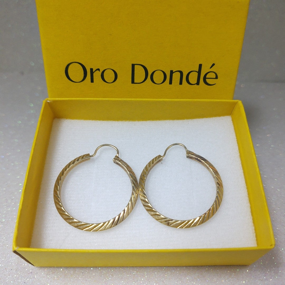 ARRACADAS PAR ORO 14 K 3.6 GRMS (SEMINUEVO)