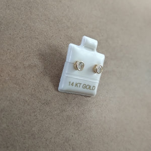 BROQUELES ORO 14K 1.2 (NUEVO)