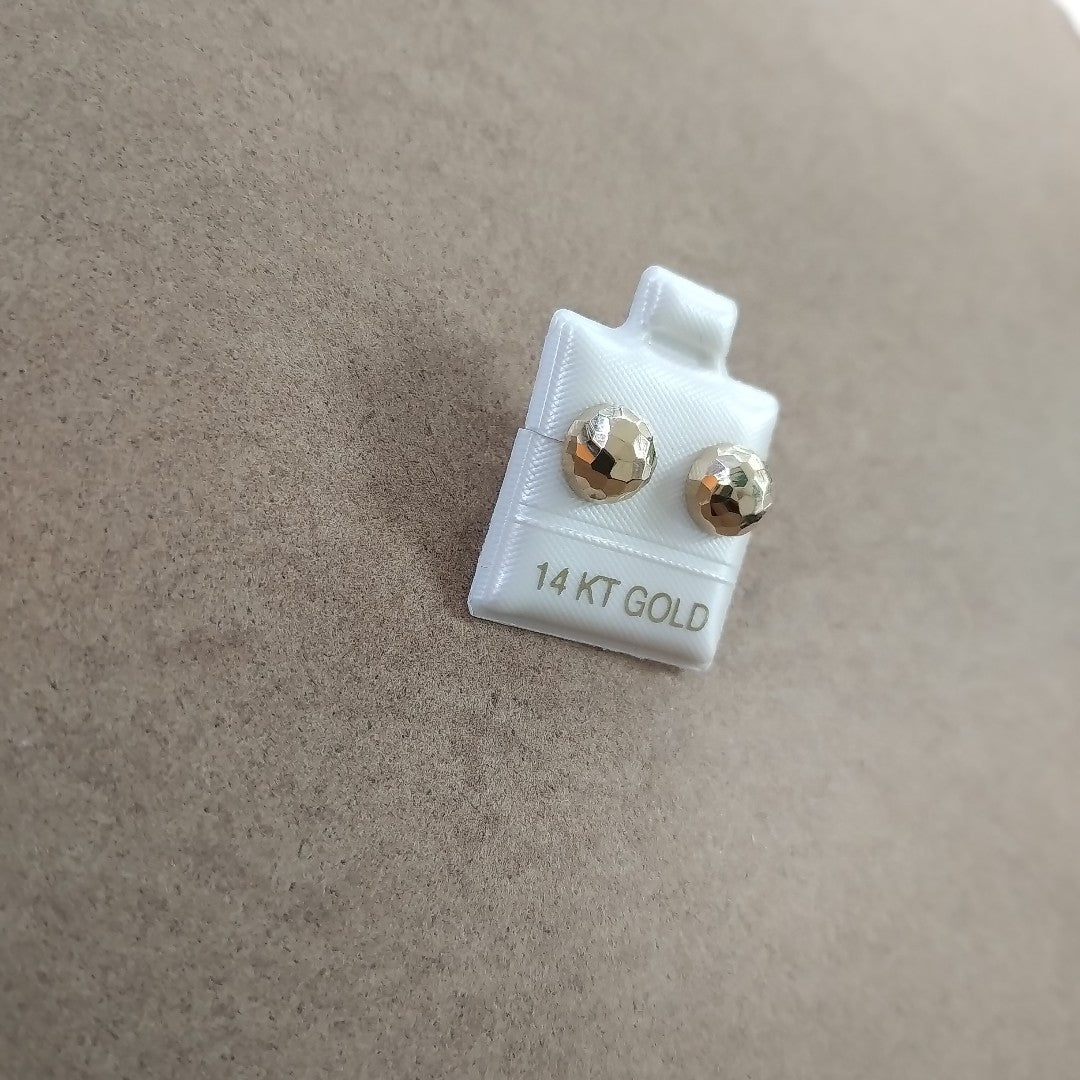 BROQUELES ORO 14K 1.2 (NUEVO)
