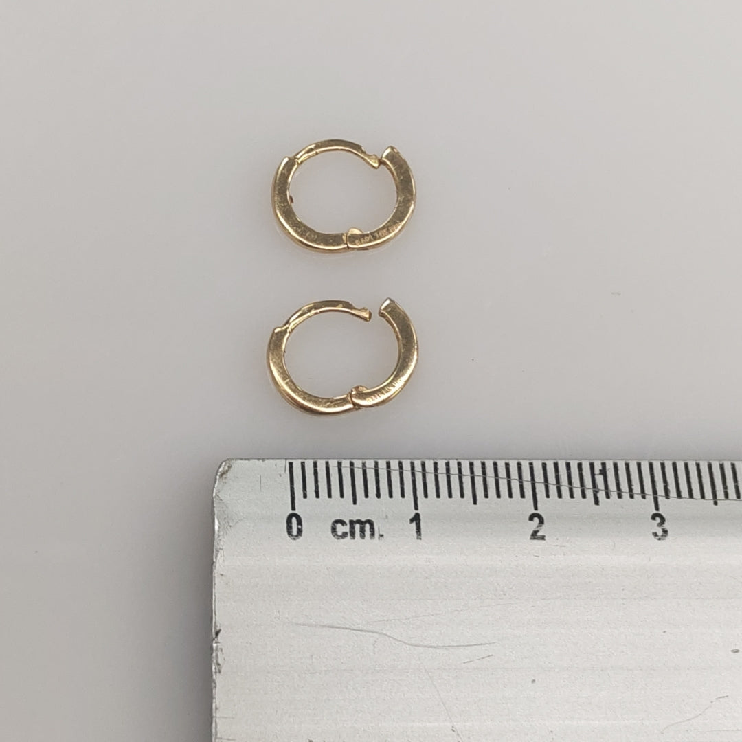ARETES HUGGIE 14K 1.4 GR (NUEVO)
