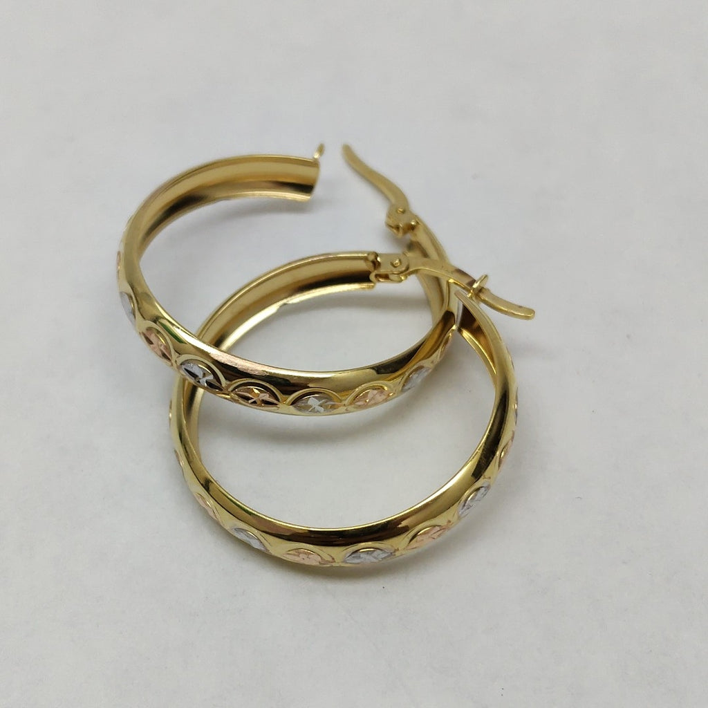 ARRACADAS PAR ORO 14 K 2.5 GRMS (SEMINUEVO)