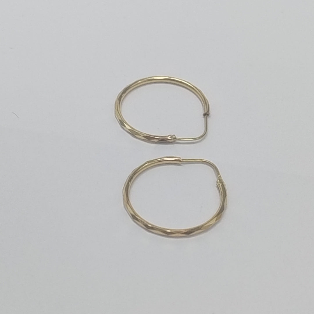 ARRACADAS PAR ORO 14 K 1.4 GRMS (SEMINUEVO)