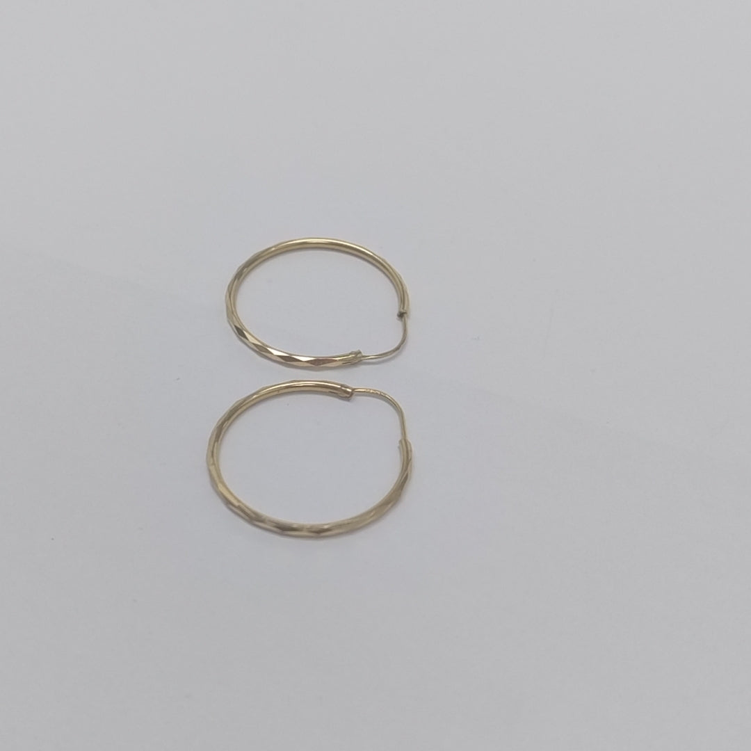 ARRACADAS PAR ORO 14 K 1.8 GRMS (SEMINUEVO)