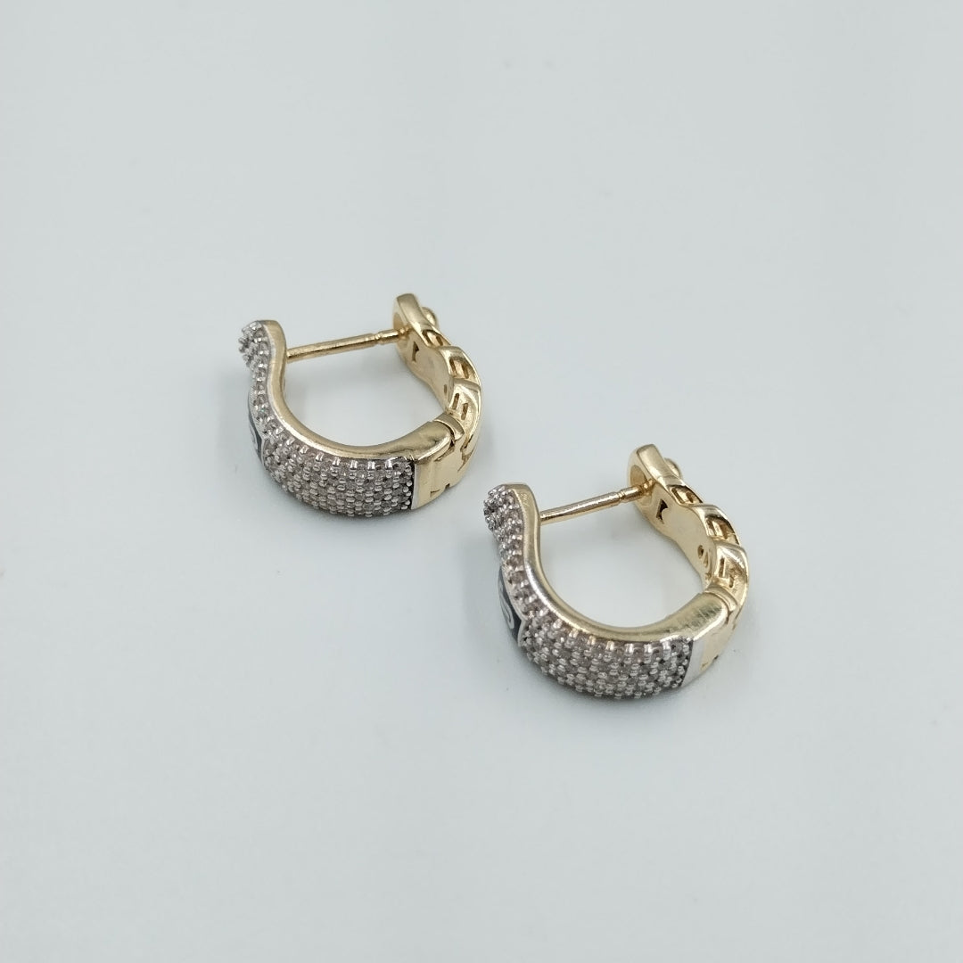 BROQUELES ORO 14K 4.9 (NUEVO)