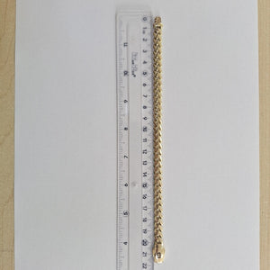 PULSERA CABALLERO MONACO ORO 14K 11.4 (NUEVO)