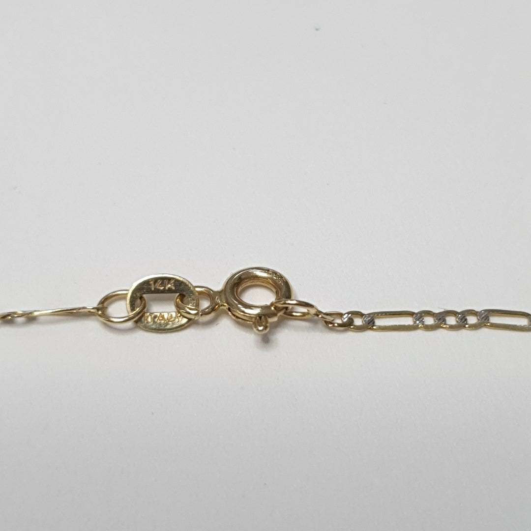 CADENA ORO,RODIADO 14 K 1,80 GRMS (SEMINUEVO)