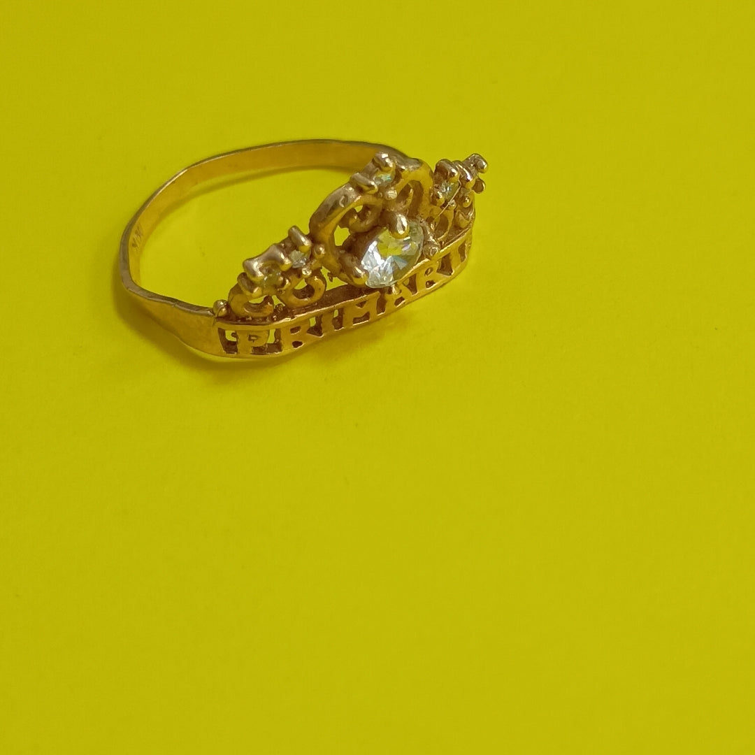ANILLO ORO 10 K 1.7 GRMS (SEMINUEVO)