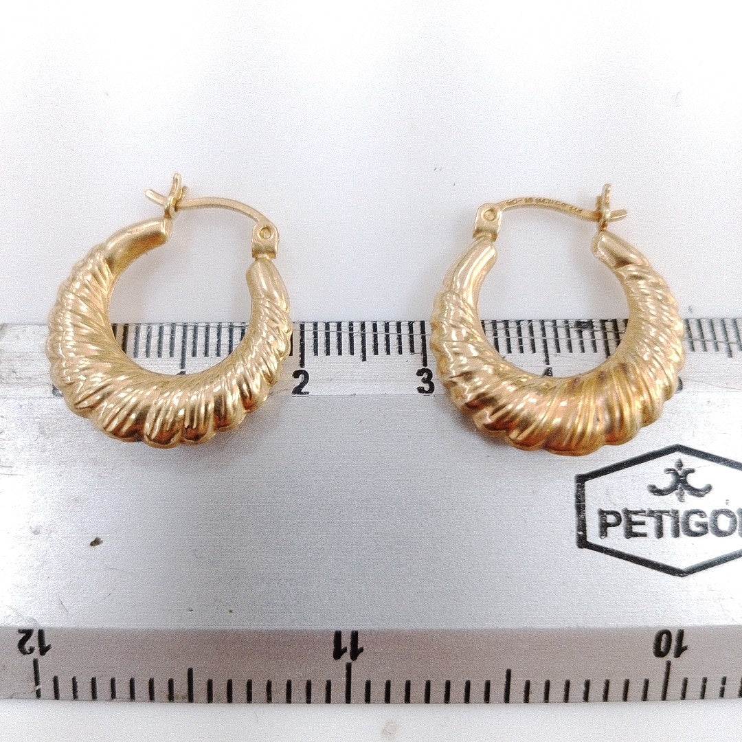 ARETES PAR ORO 14 K 2.4 GRMS (SEMINUEVO)