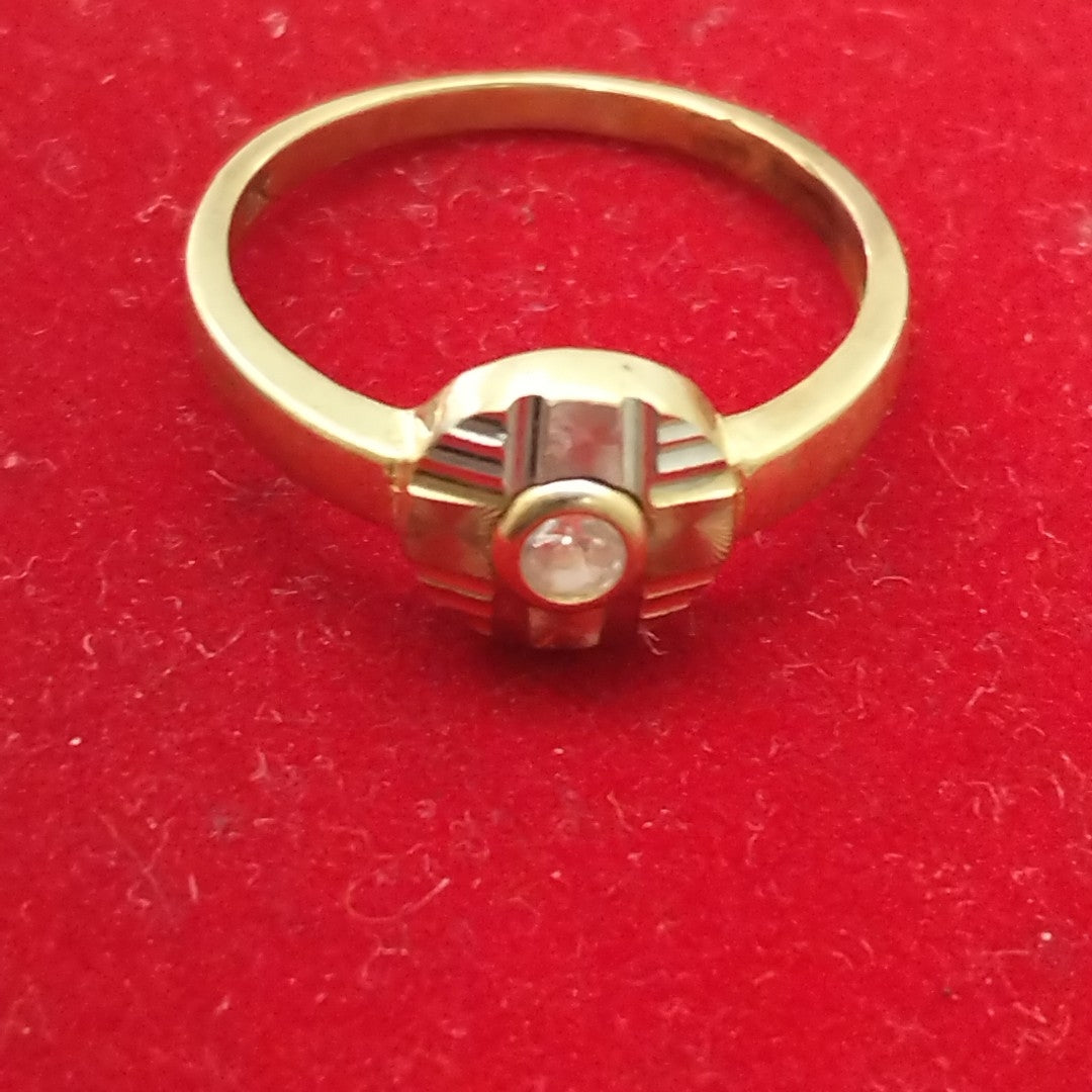 ANILLITO ORO, ORO COMBINADO 10 K 2 GRMS (SEMINUEVO)