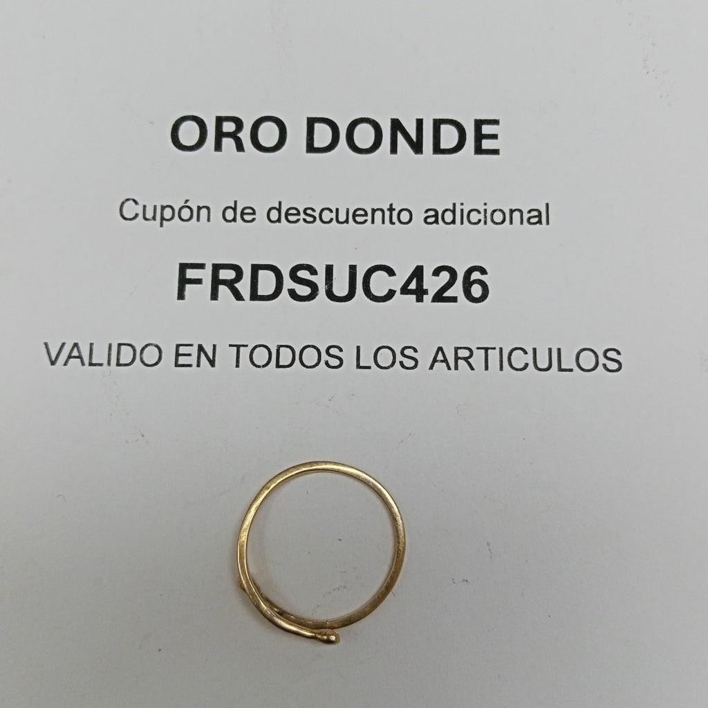 ANILLITO ORO 10 K 1.2 GRMS (SEMINUEVO)