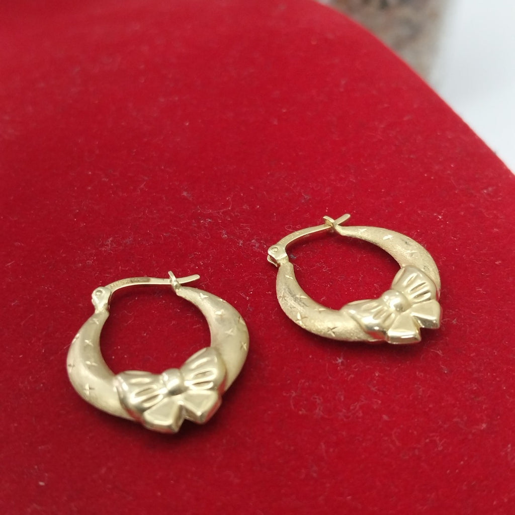 ARRACADAS PAR ORO 14 K 2 GRMS (SEMINUEVO)