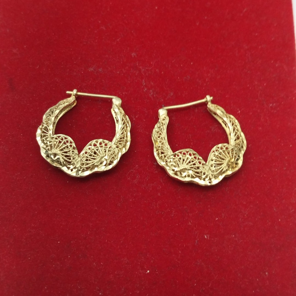 ARRACADAS PAR ORO 10 K 5 GRMS (SEMINUEVO)