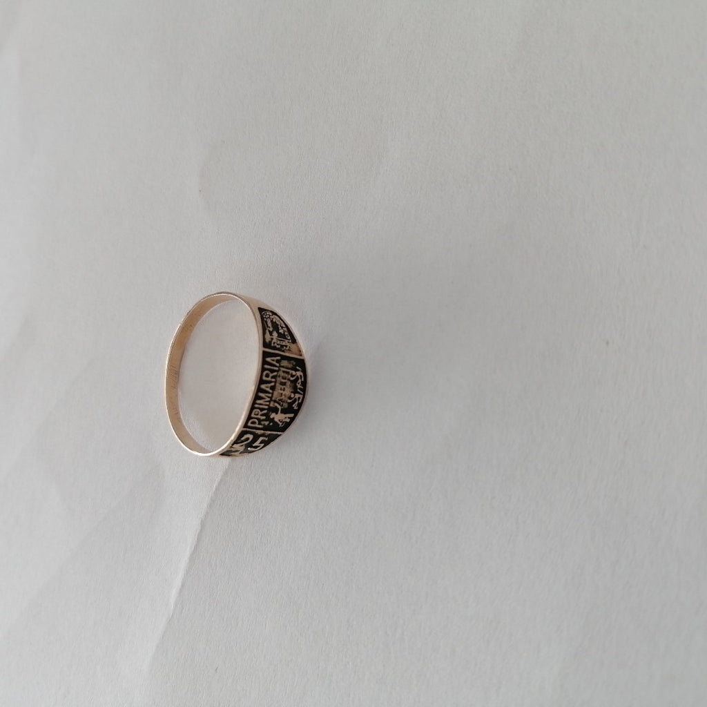 ANILLO DE GRADUACIÓN ORO 8 K 0.9 GRMS (SEMINUEVO)