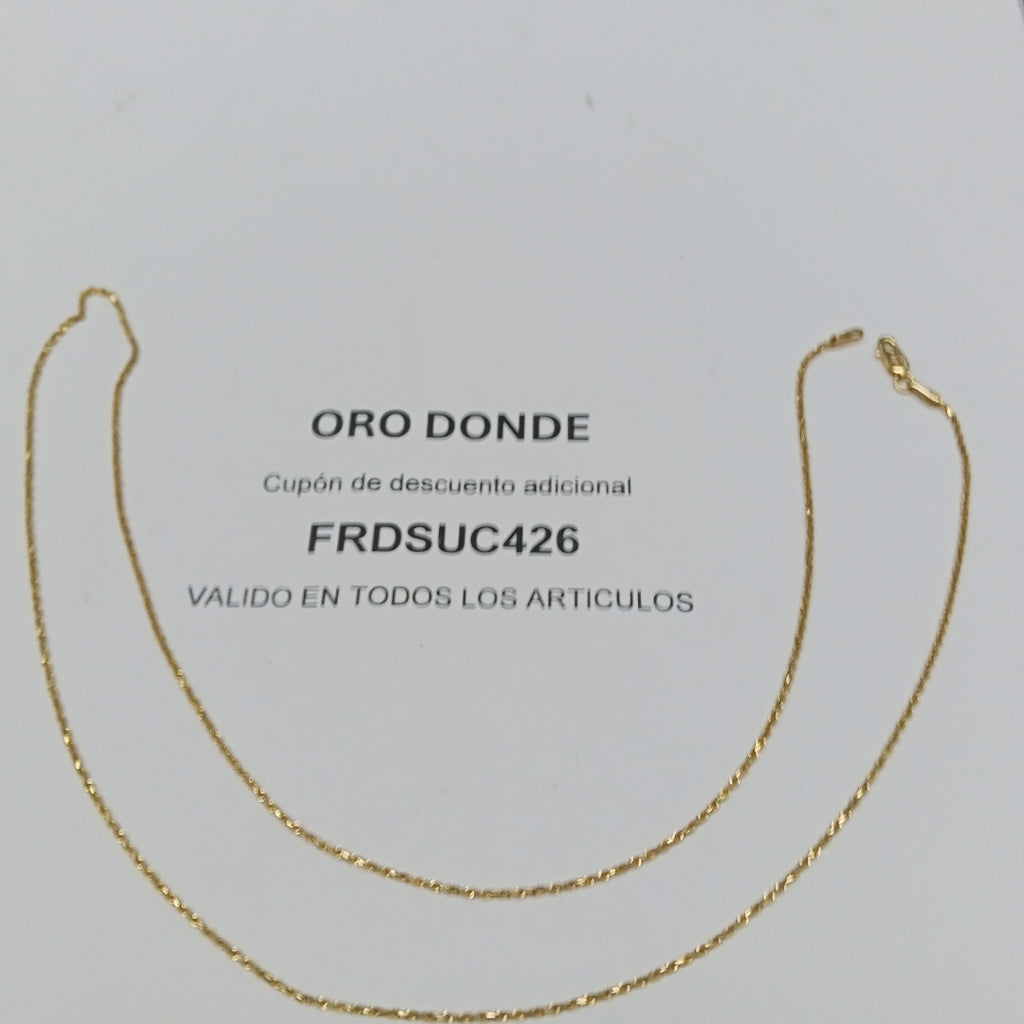 CADENA ORO 14 K 3.4 GRMS (SEMINUEVO)